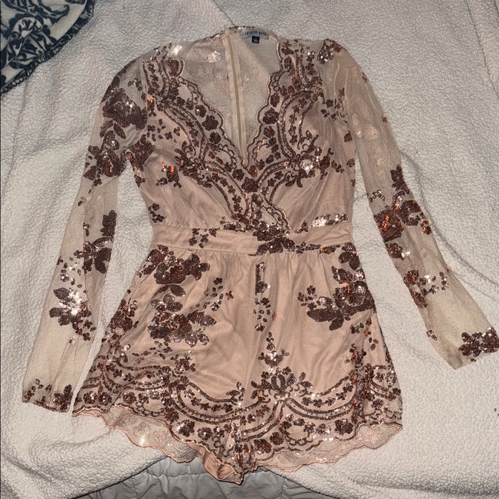 Sequin romper size small